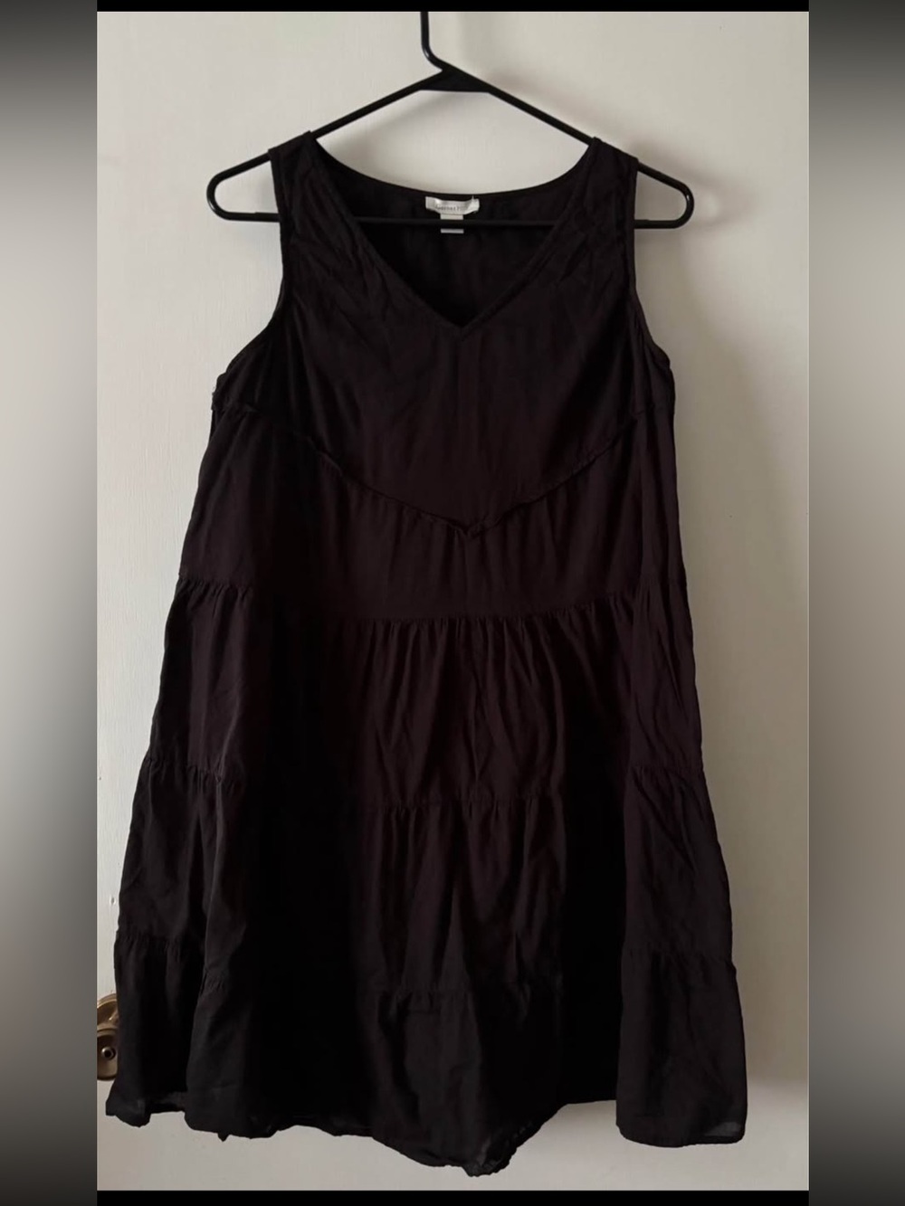 Garnet Hill A Line Cotton
Dress Small Black